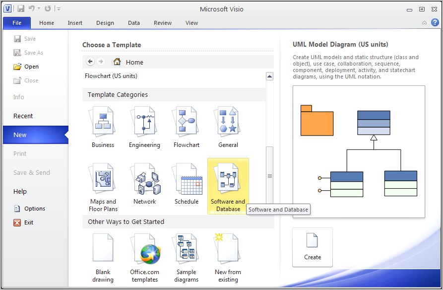 Visio Database Model Diagram Template Download