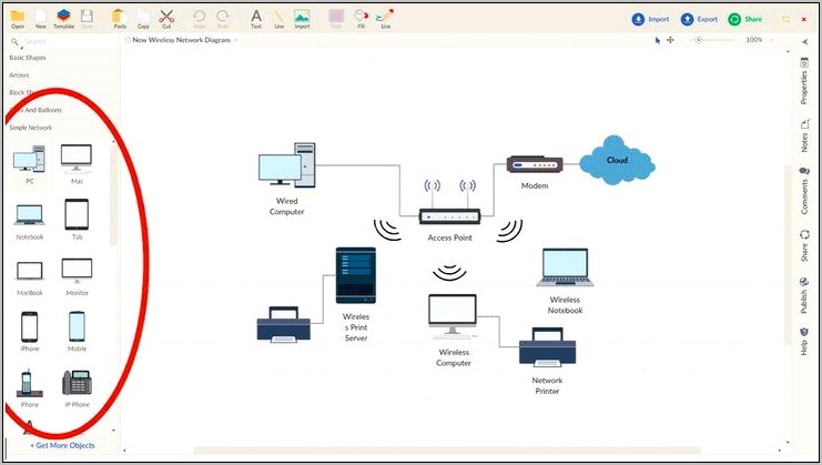 Visio Detailed Network Diagram Template Download