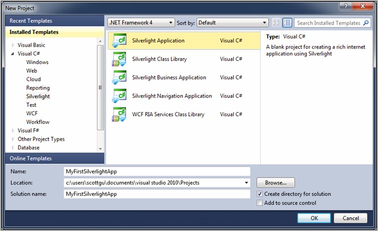 Visual Studio 2010 Project Templates Free Download