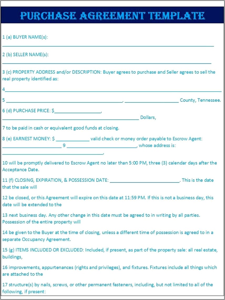 Warranty Deedasset Purchase Agreement Template For Free