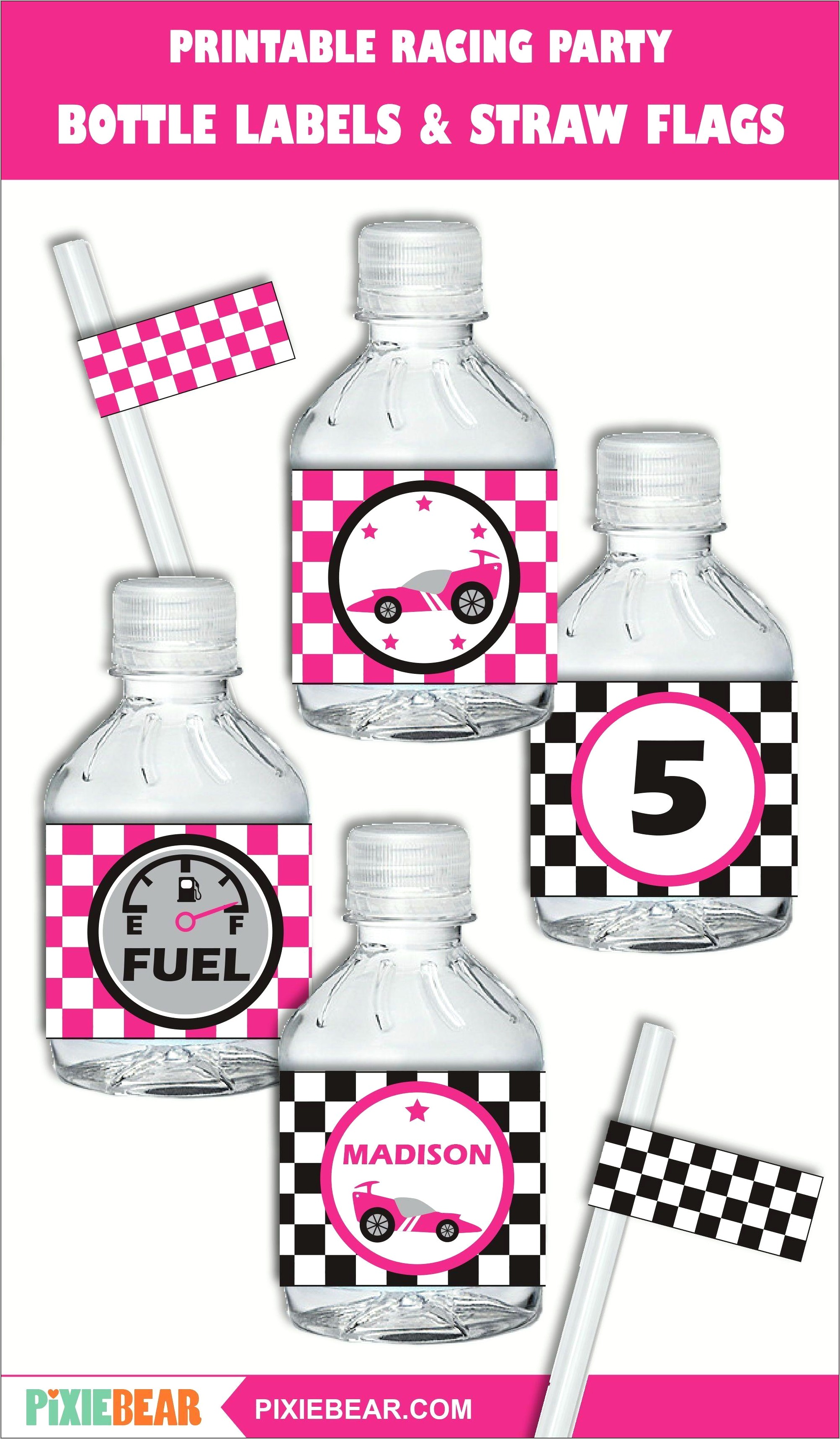 Water Bottle Fuel For Pinewood Derby Free Template