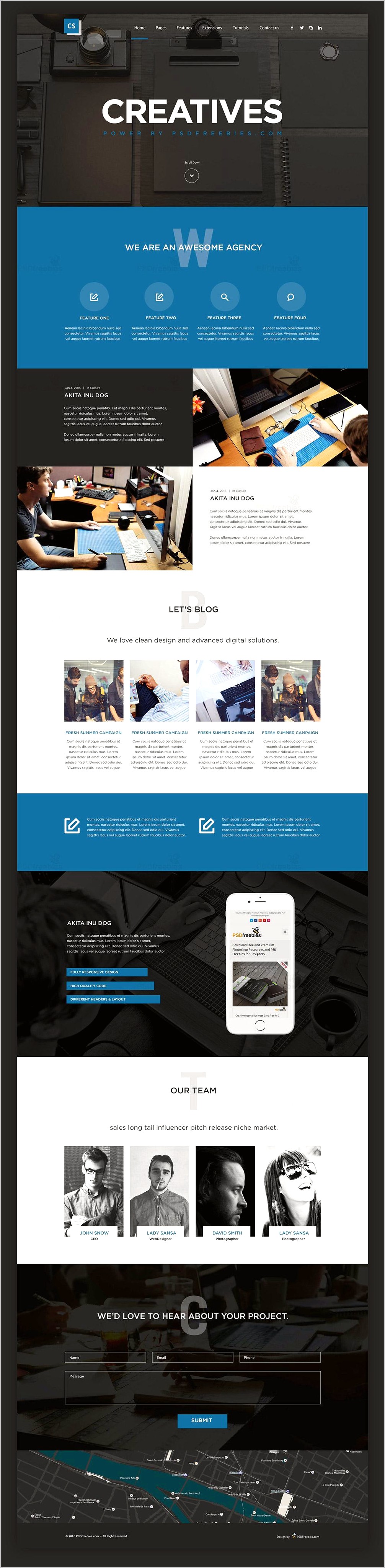 Web 2.0 Templates Psd Free Download