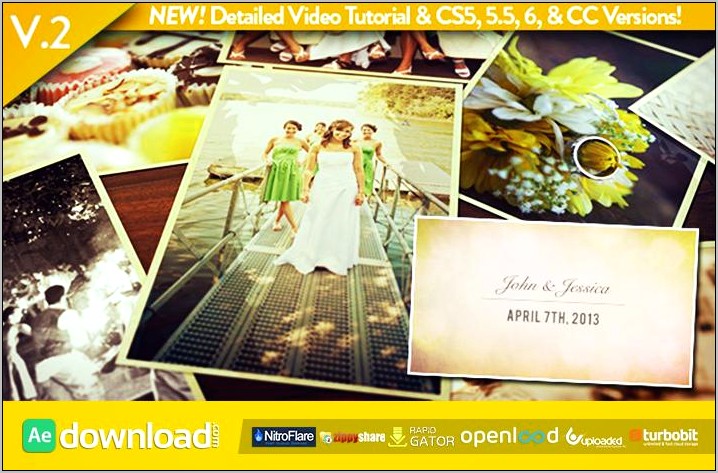 Wedding After Effects Project Template Free Download