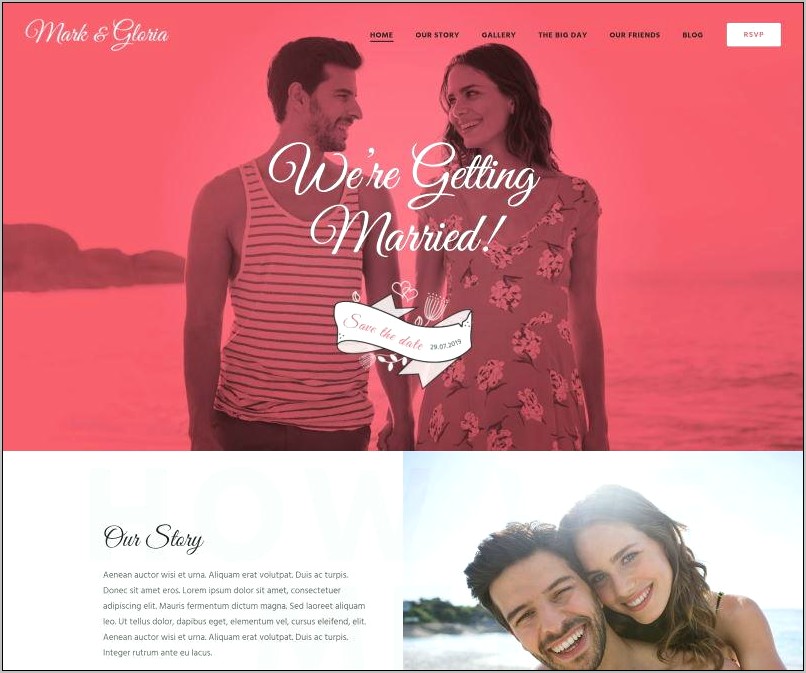 Wedding Bells Responsive Wedding Template Free Download