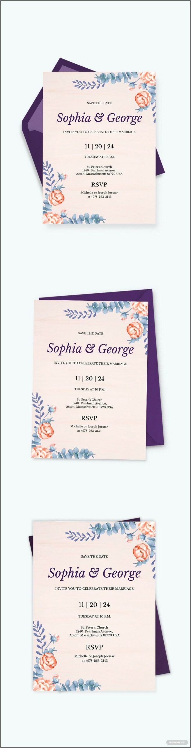 Wedding Invitations Templates For Google Docs Free Download