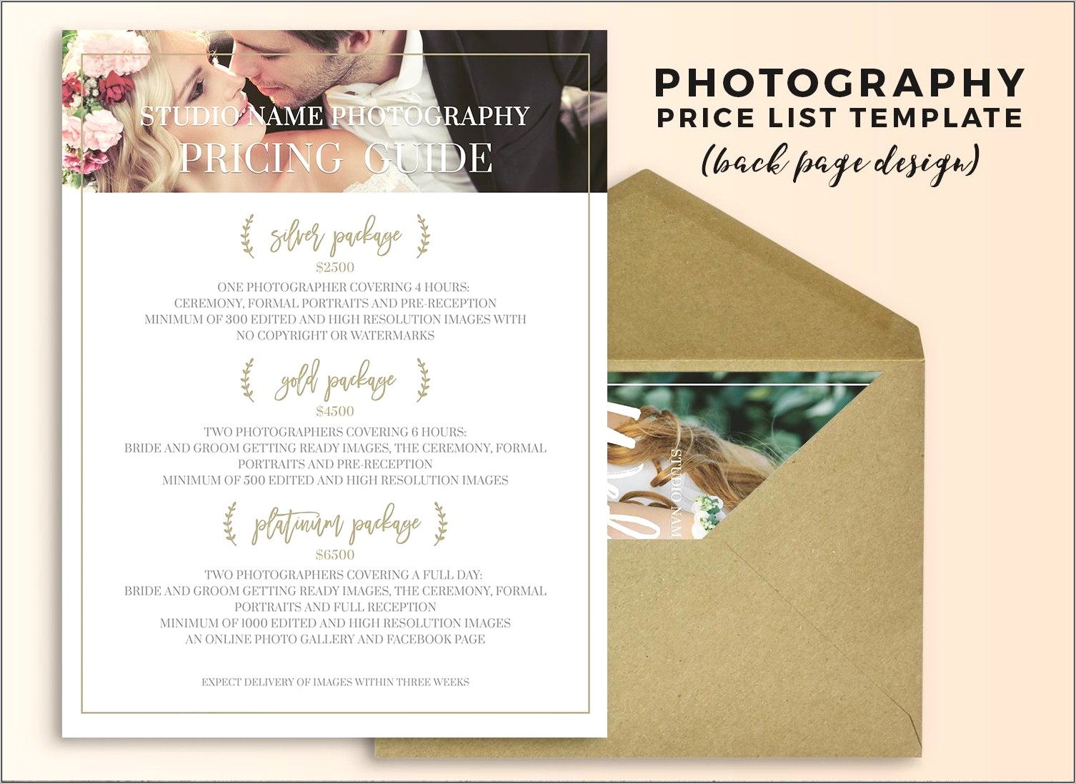 Wedding Photography Pricing Templates Microsoft Word Free