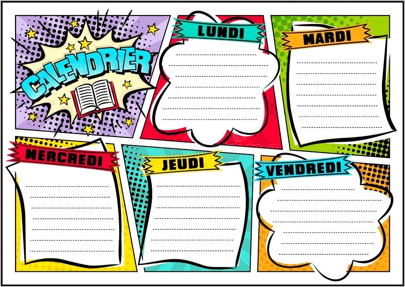 Week At A Glance Template Free For Teachers