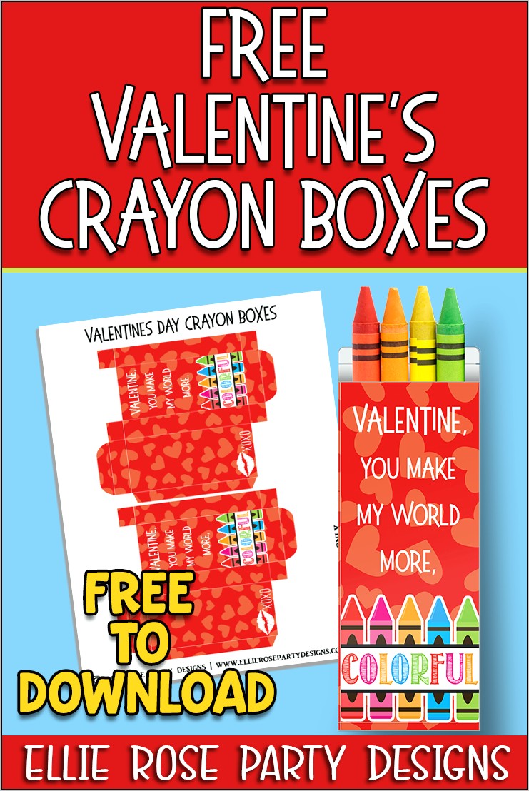 Welcome To The Pack Crayon Box Template Free