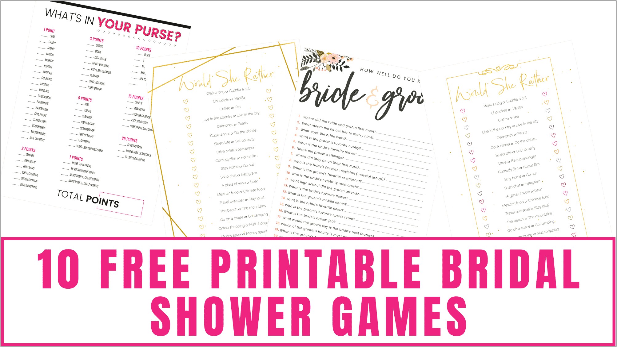 Who Said It Bridal Shower Game Free Template