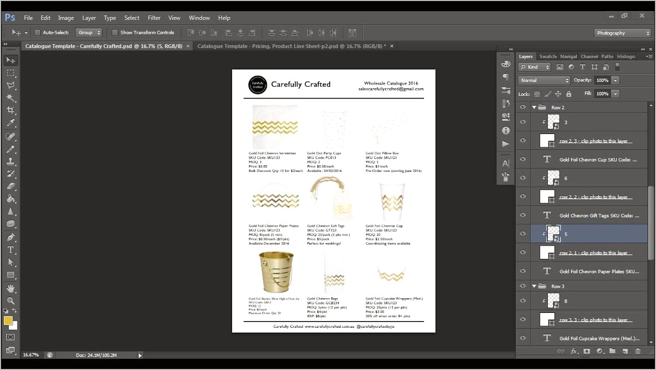 Wholesale Retail Line Sheet Template Indesign Free