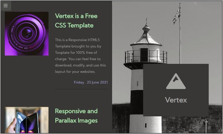 Winchester Html Parallax One Page Template Free Download