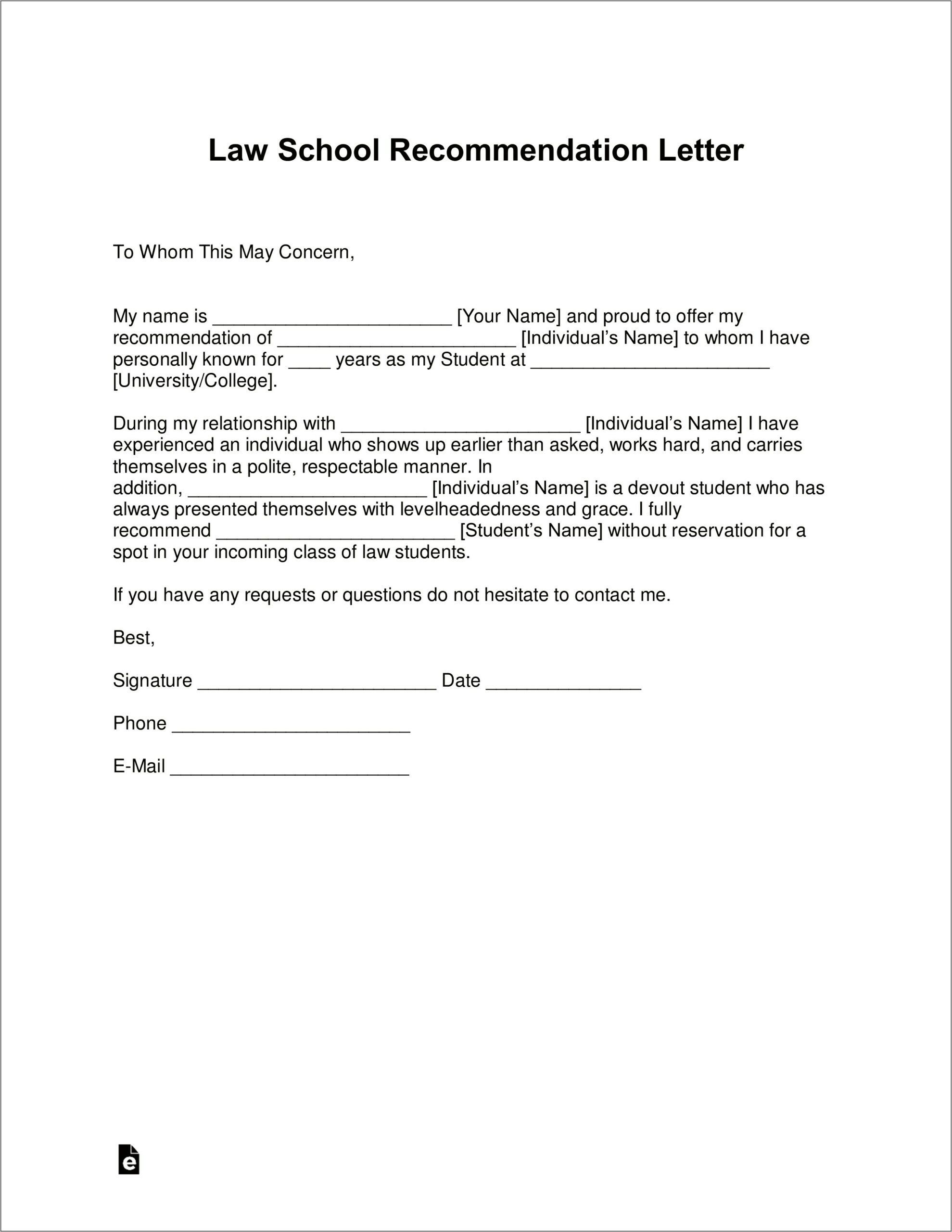 Wisconsin Law School Sample Resume