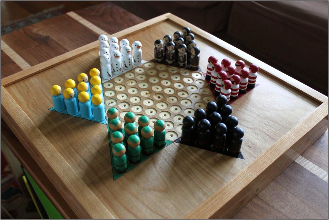 Woodsmith Free Chinese Checkers Board Game Template