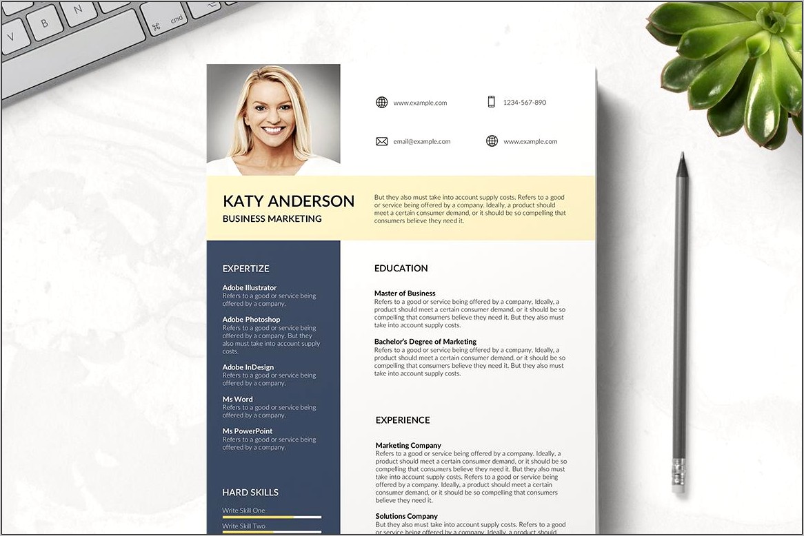 Word Free Modern Resume Templates