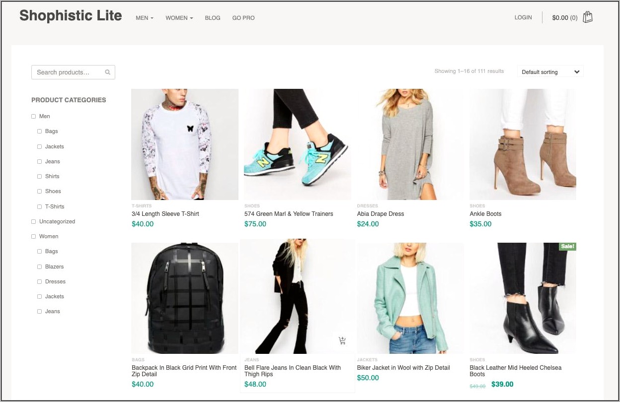 Wordpress Retail Template Categories Sort Free Woocommerce