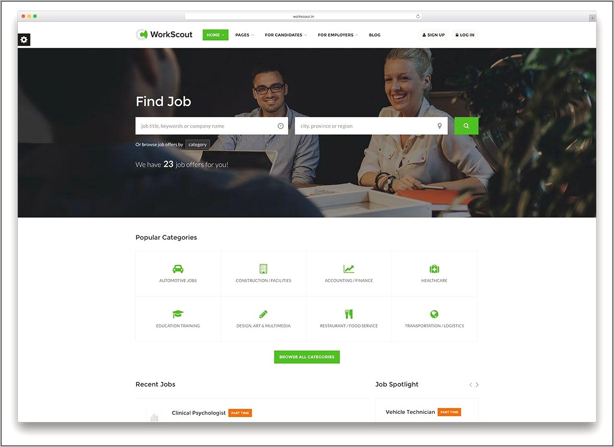 Workscout Job Board Html Template Free Download