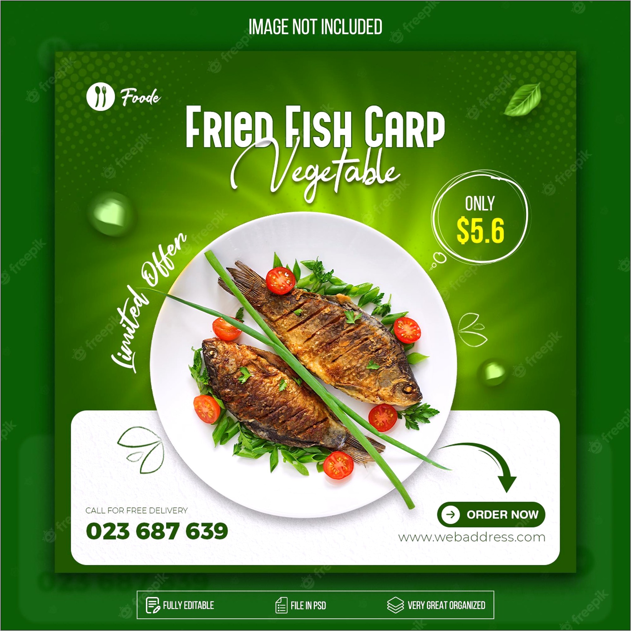 Writable Fish Fry Event Flyer Template For Free