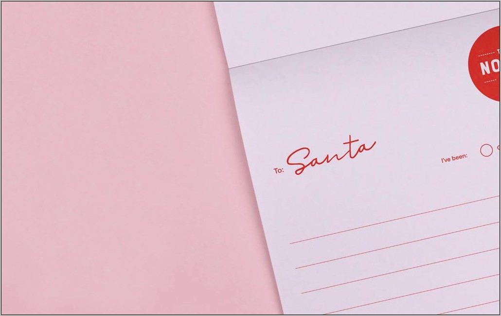 Write A Letter To Santa Free Template