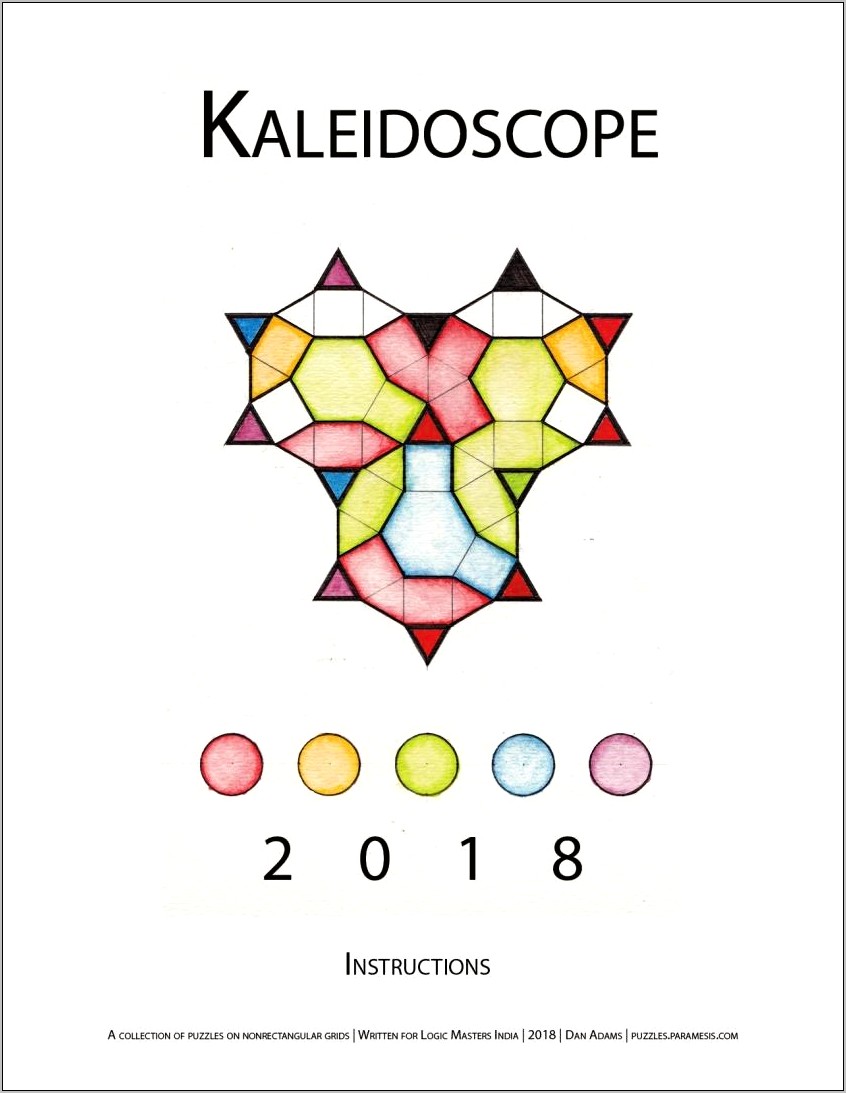 Written Instructions Template Free Kaleidoscope Puzzle Quilts