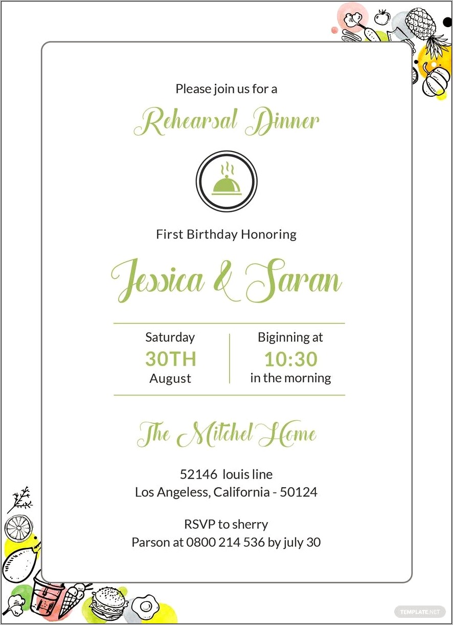 Year End Dinner Party Invitations Free Template