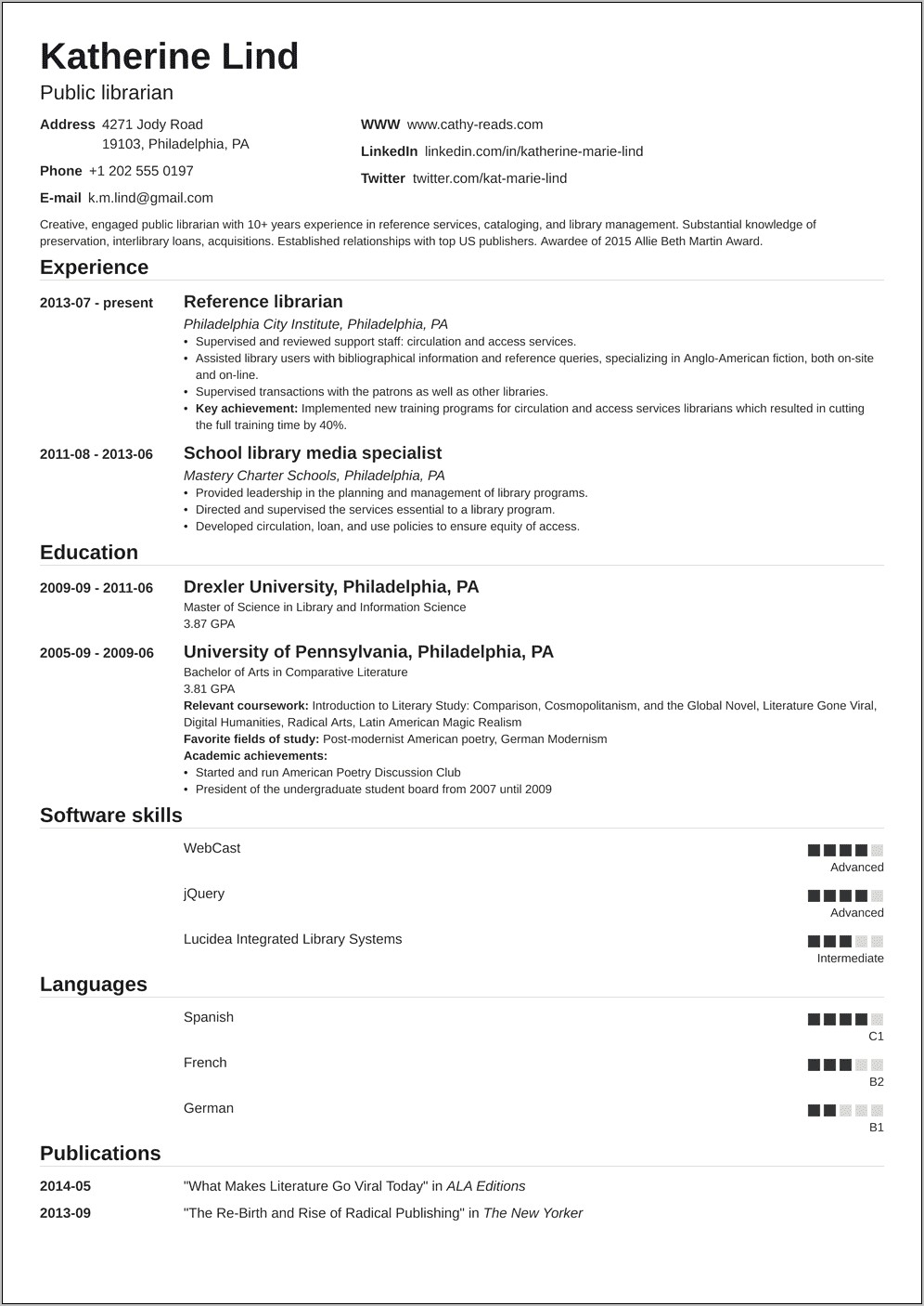 ﻿entry Level Librarian Resume Objective